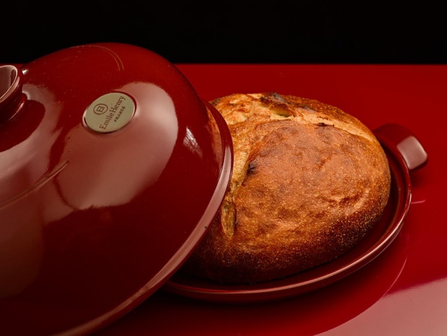 Промонабор:Emile Henry Форма для  выпечки хлеба(гранат)+ салатник 21,5 см